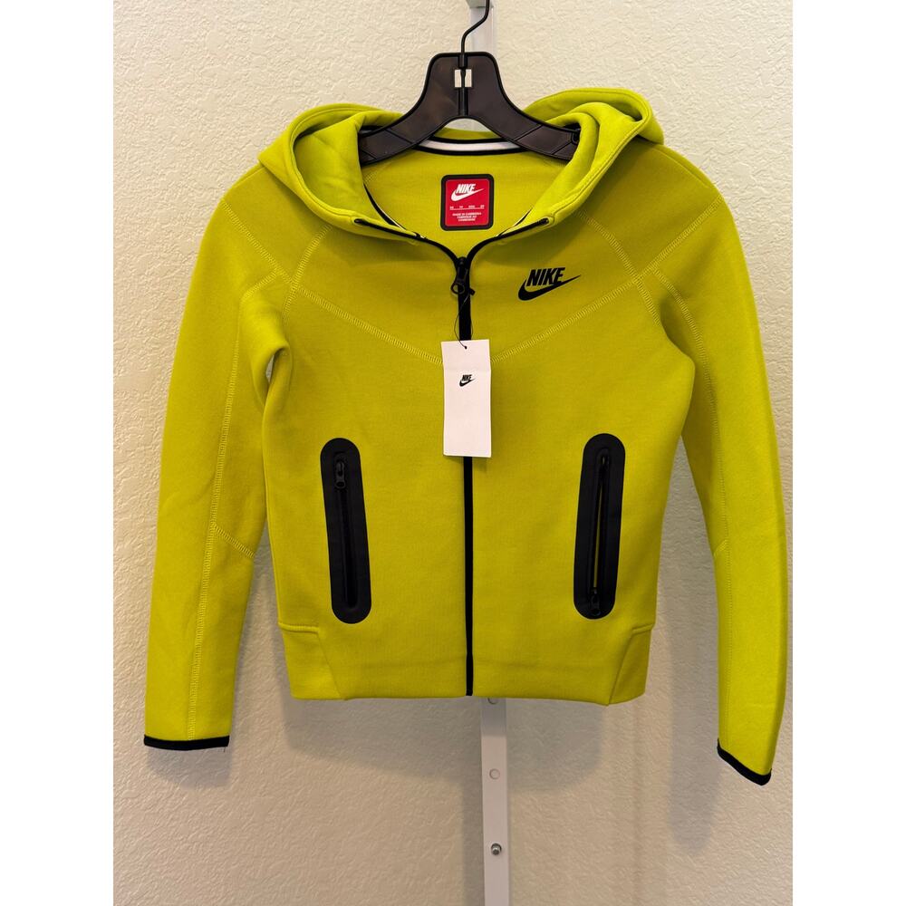 Nike tech hoodie. Lime color. Size XS - MSRP $105
